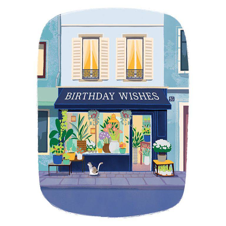 Pictura Le Fleuriste From Me To You birthday card featuring floral design and elegant lettering on a white background.